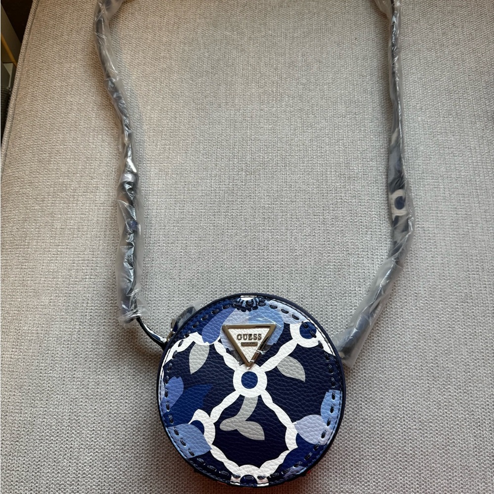 GUESS Blue,White and Gray Crossbody Bag